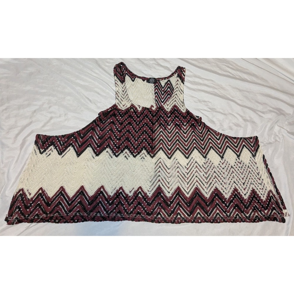Rue‎ 21 Women's Chevron Tank Top Multicolor Size Medium